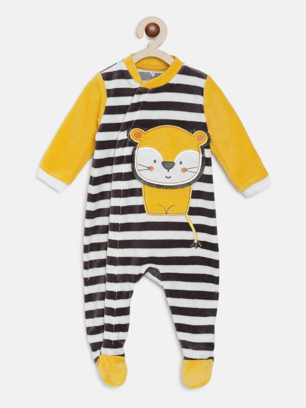 Velour Babysuit-Front Opening image number null